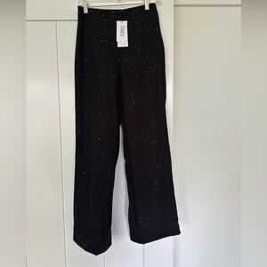 Dazy high waisted wide leg glittery pants. NWT